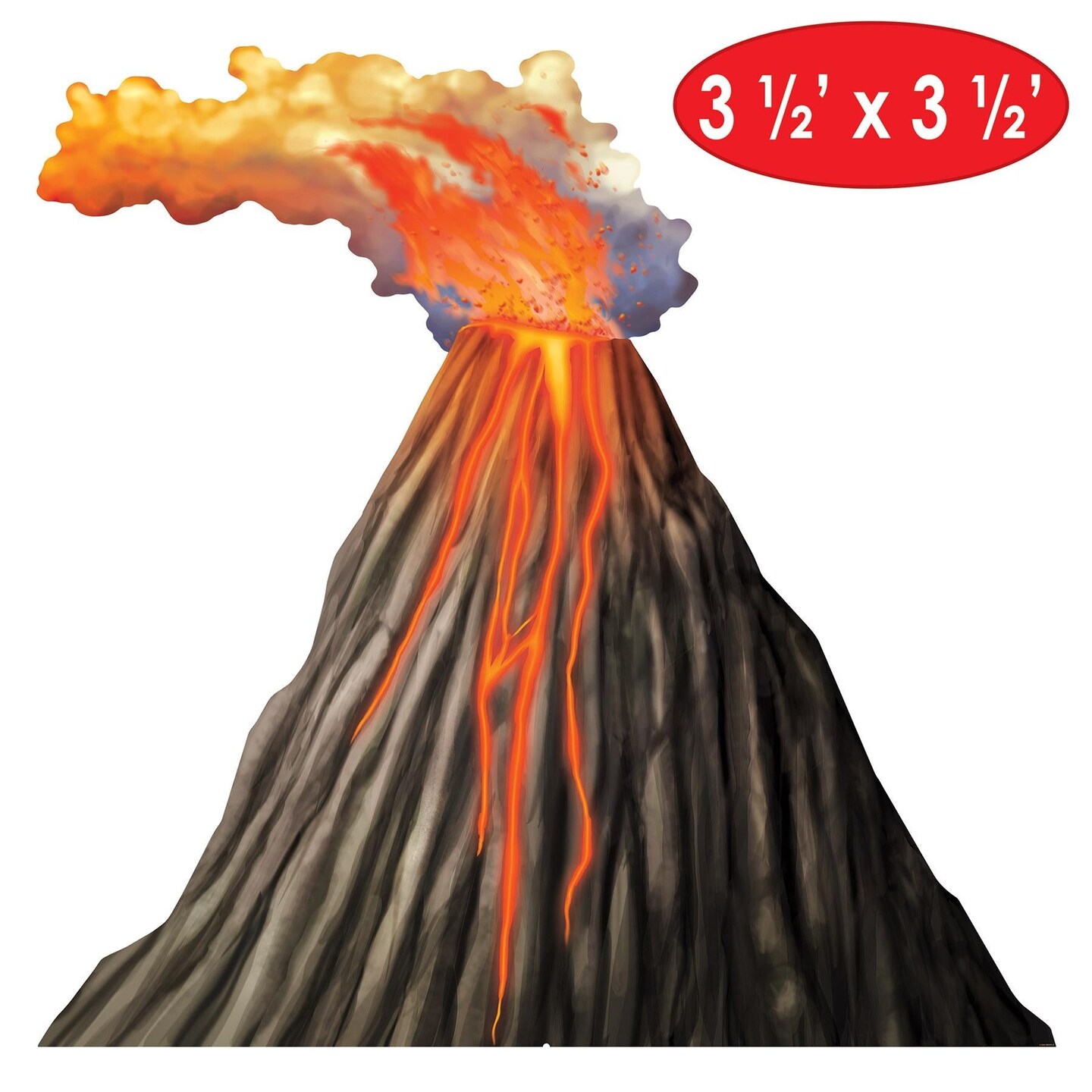 Beistle Luau Volcano Stand-Up Decoration