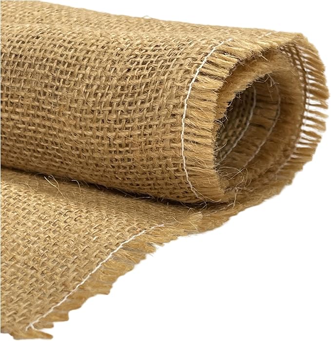 Natural Burlap Fabric Roll | Wide Jute Cloth for Arts &#x26; Crafts | FabricLA