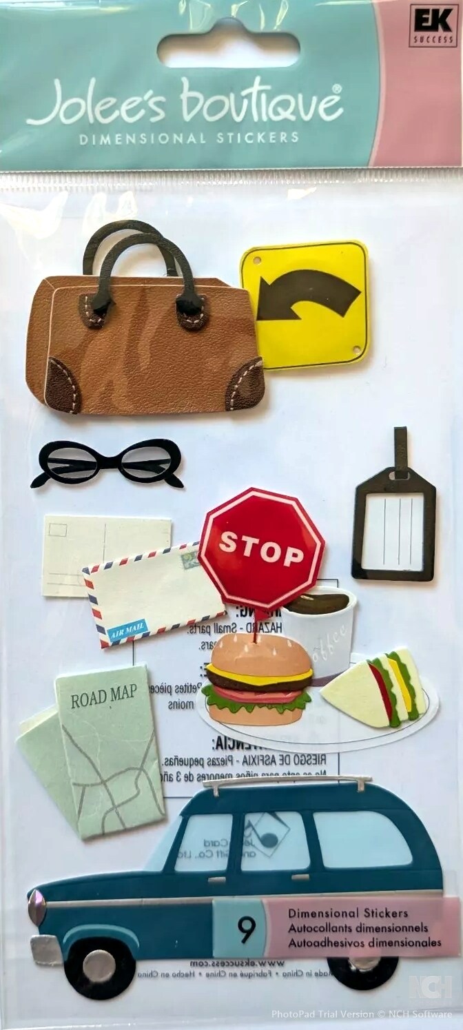 Jolee&#x27;s Boutique Road Trip Dimensional Stickers