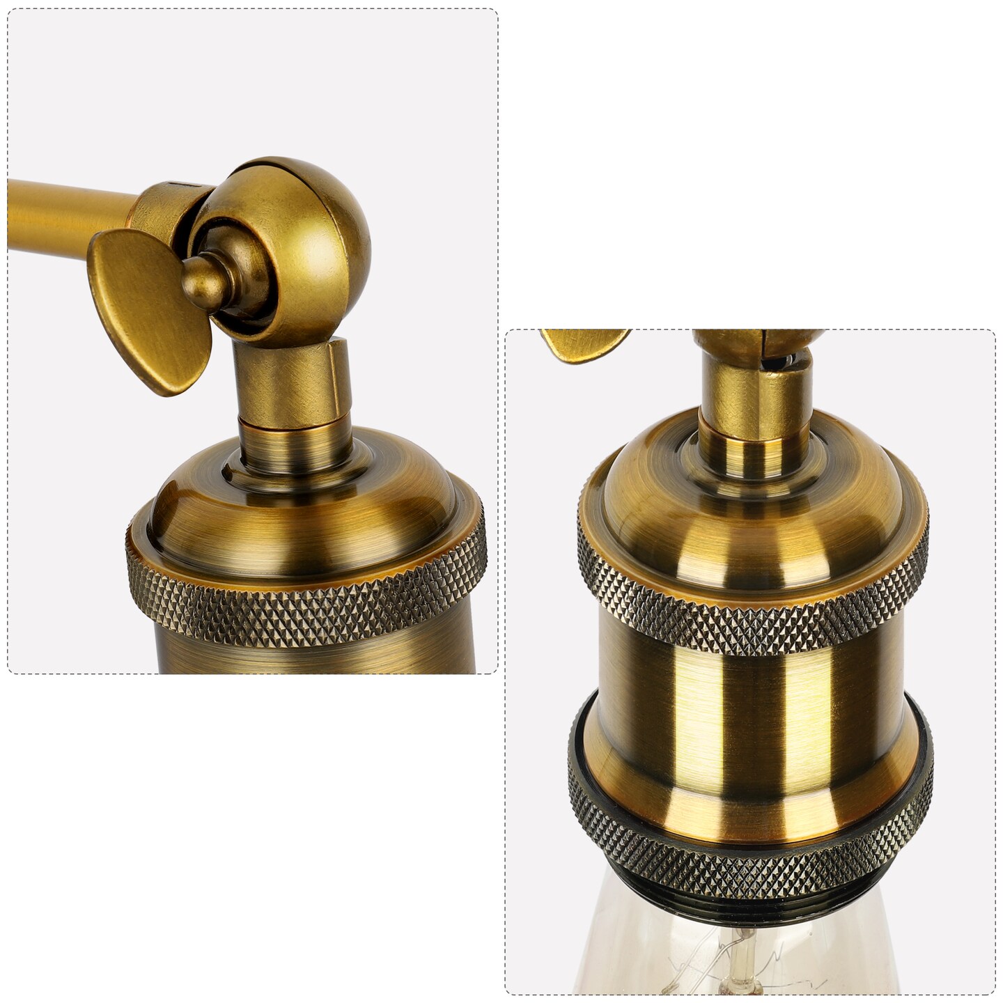 2pcs Wall Lamps Adjustable Wall Sconces Fixtures Farmhouse for Bedroom