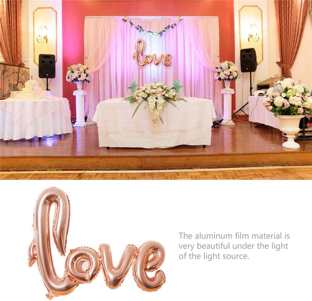 Love Foil Balloon Mylar Balloons,Valentines Day Wedding Party Decoration,2Pcs