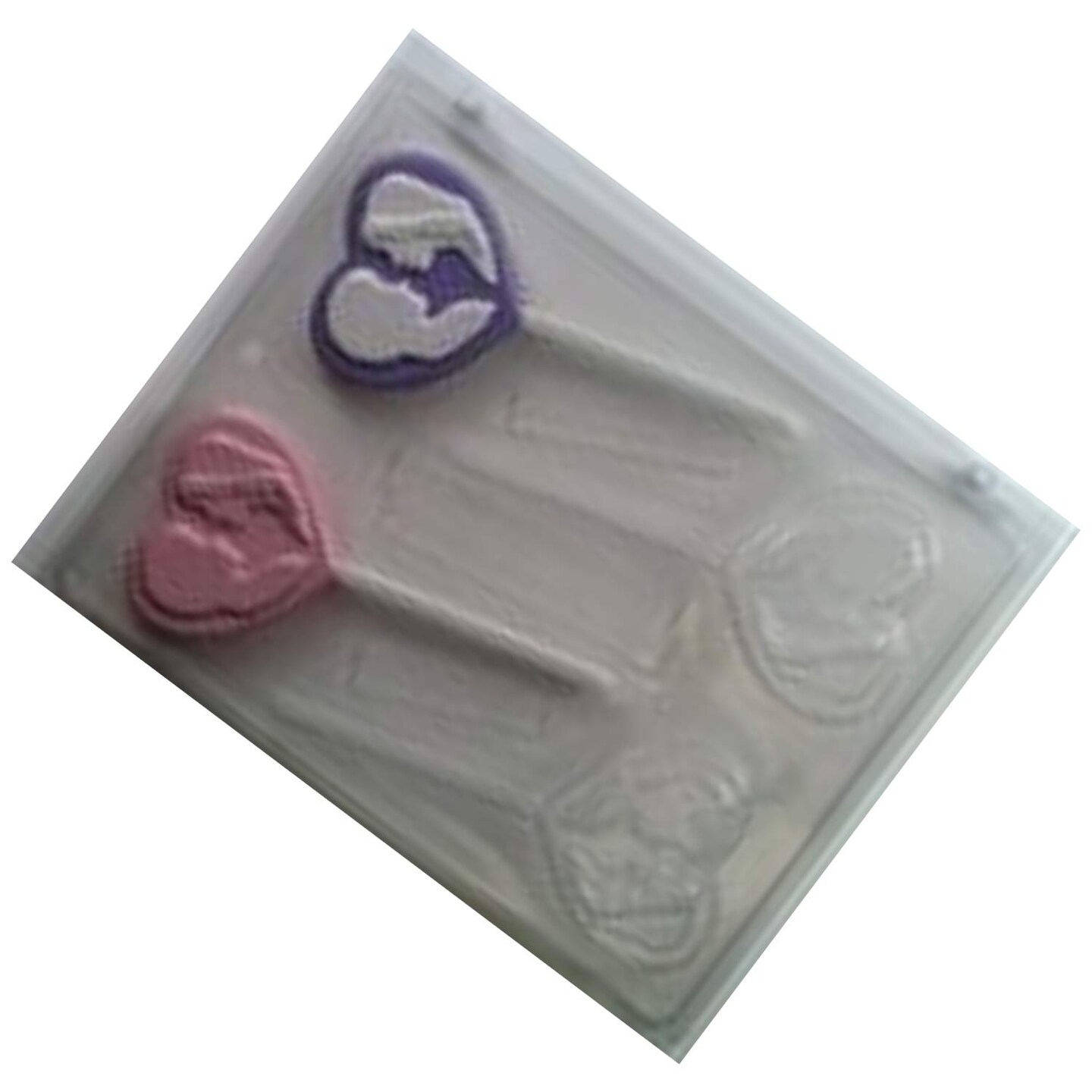 Bride &#x26; Groom Heart Sucker Mold