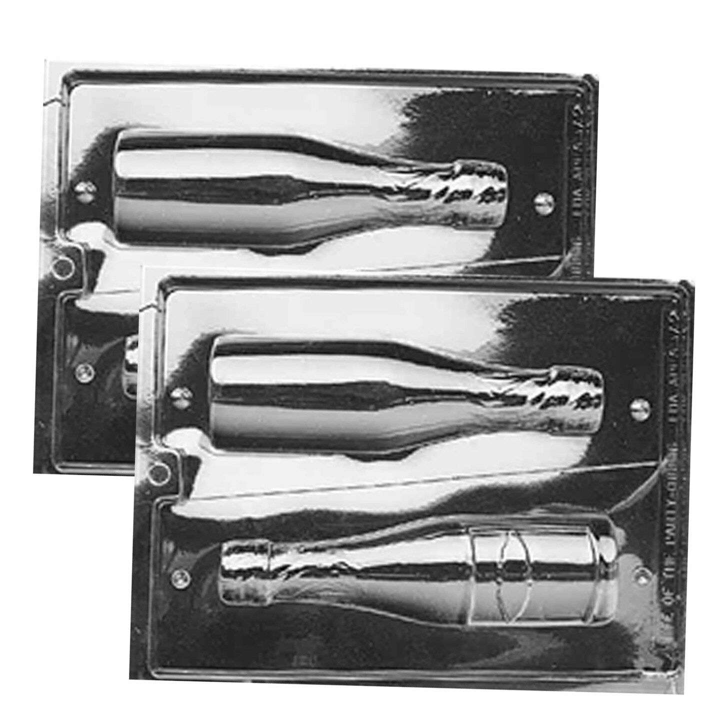 3D Large Champagne Bottle Chocolate Mold