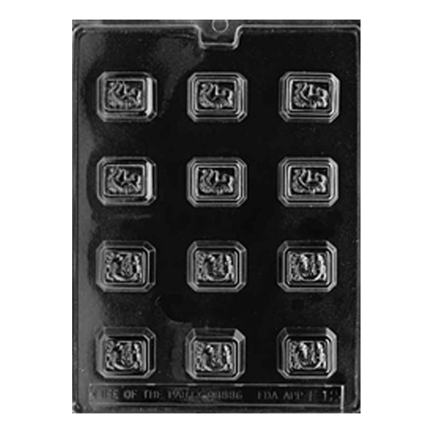 Bite Size Assorted Filled Fruits Chocolate Mold