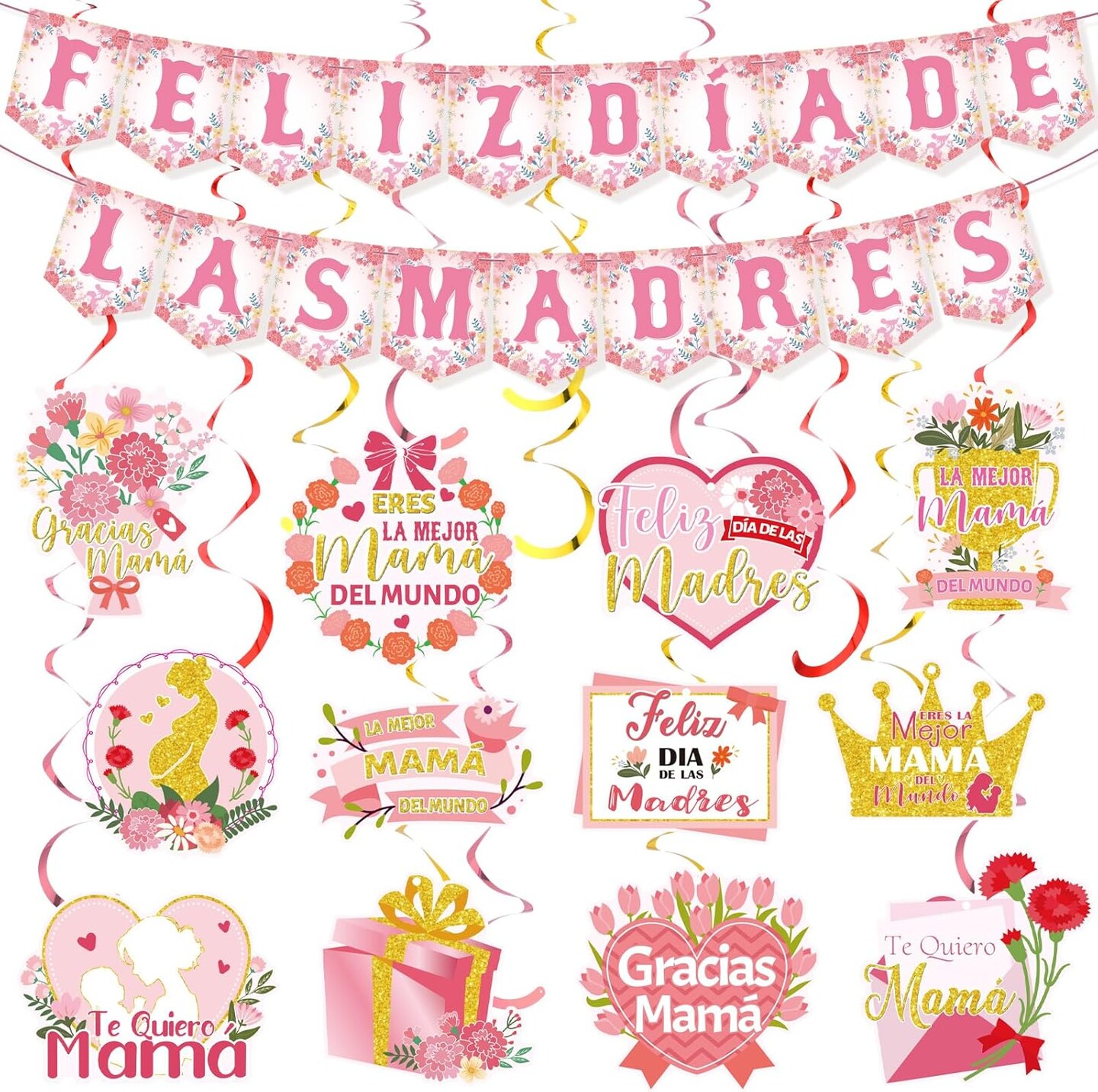Feliz Dia De Las Madres Banner Mother&#x27;s Day Party