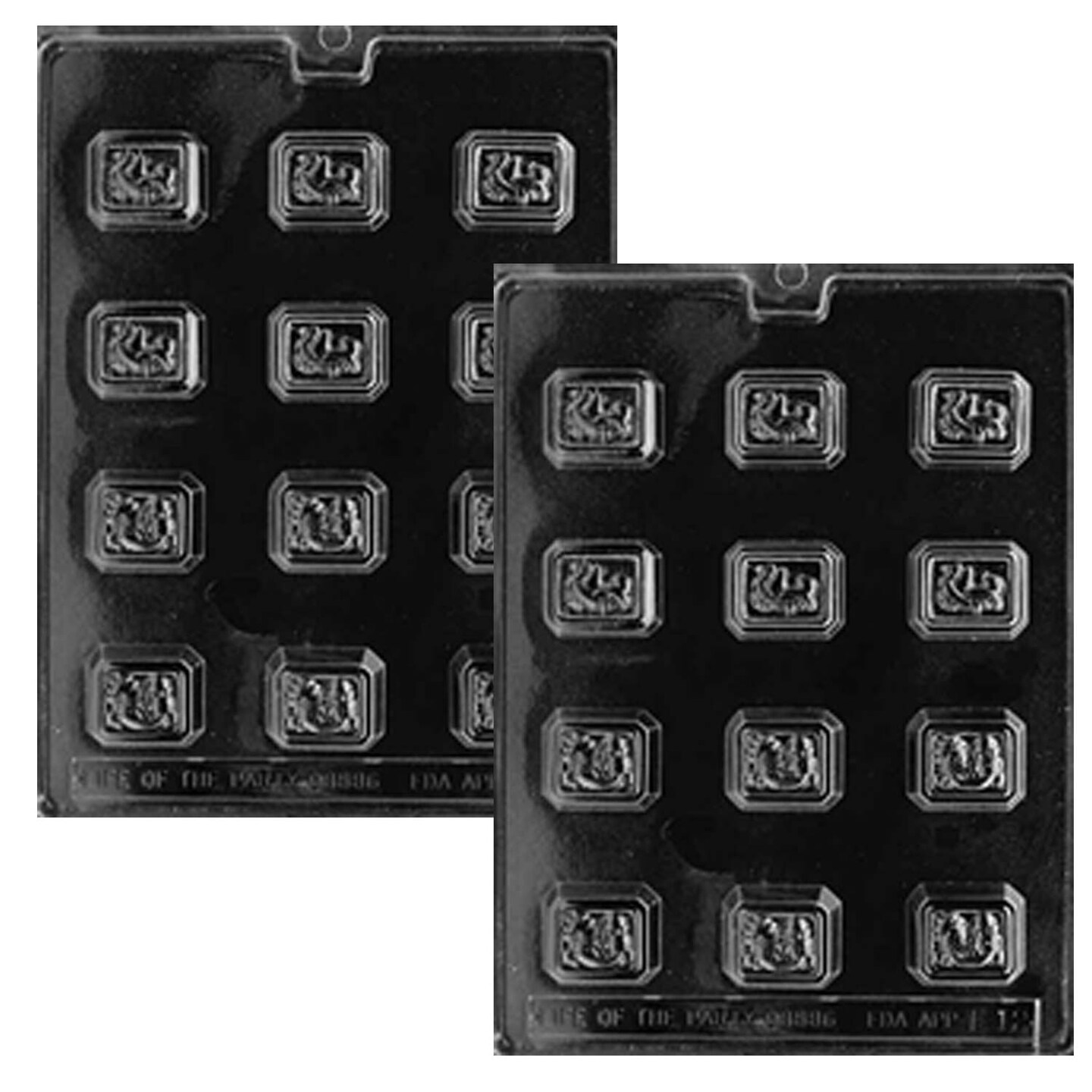 Bite Size Assorted Filled Fruits Chocolate Mold