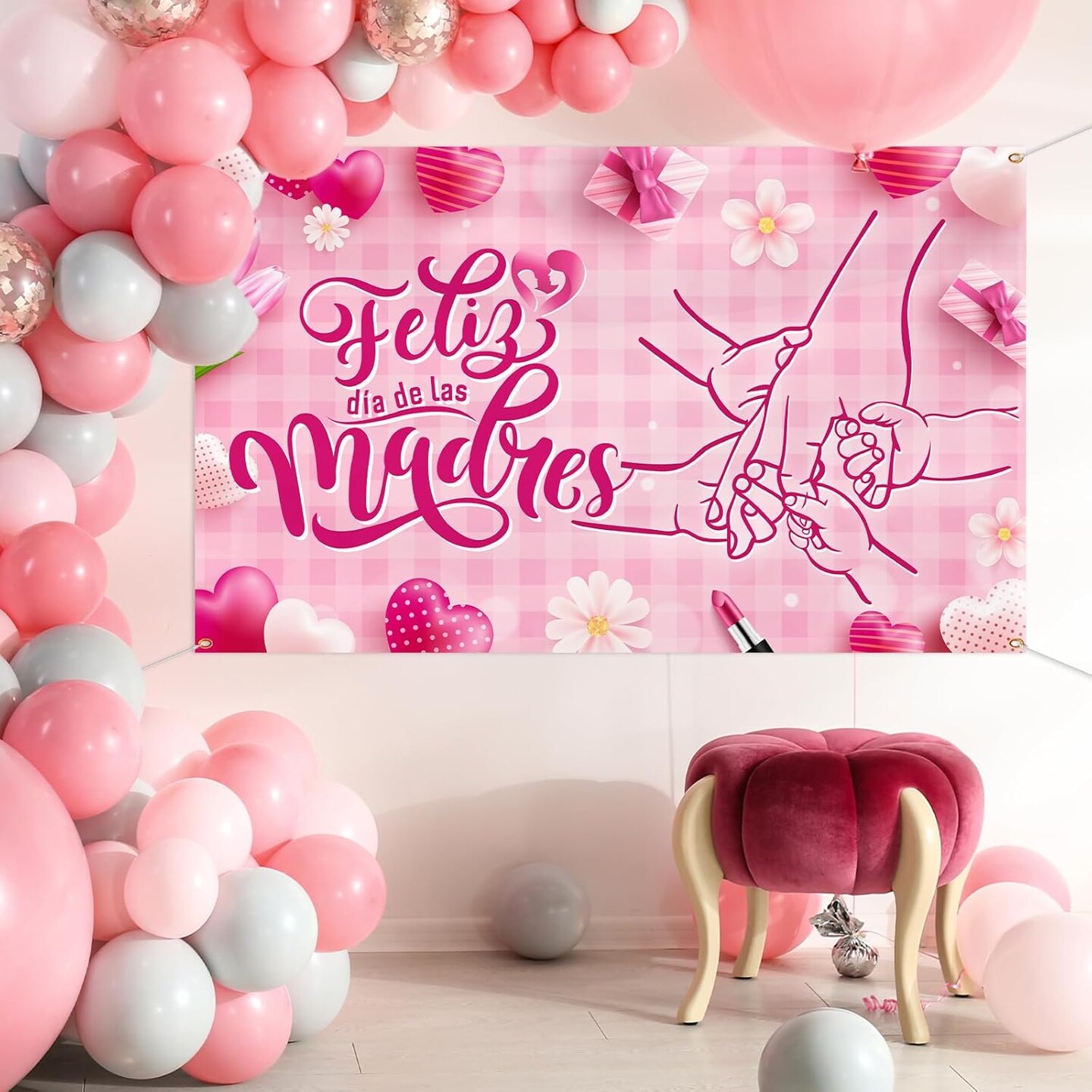 Feliz Dia De Las Madres Backdrop-Happy Mother&#x27;s Day