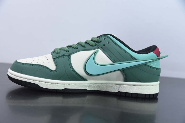 Saint Seiya x Nike Dunk Low Custom White Green | MakerPlace by