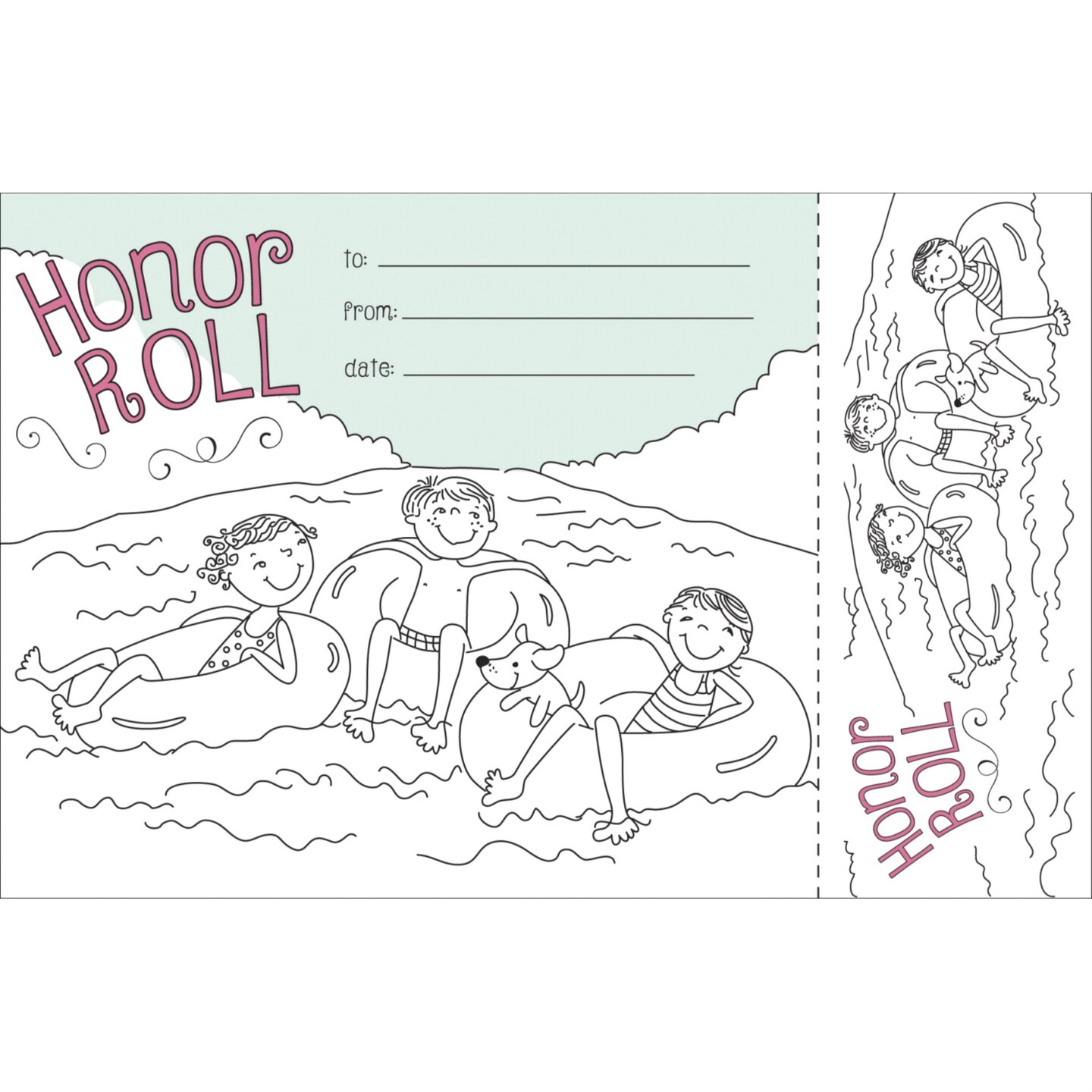 Barker Creek Color Me! Honor Roll Awards and Bookmarks Set , Pack of 30