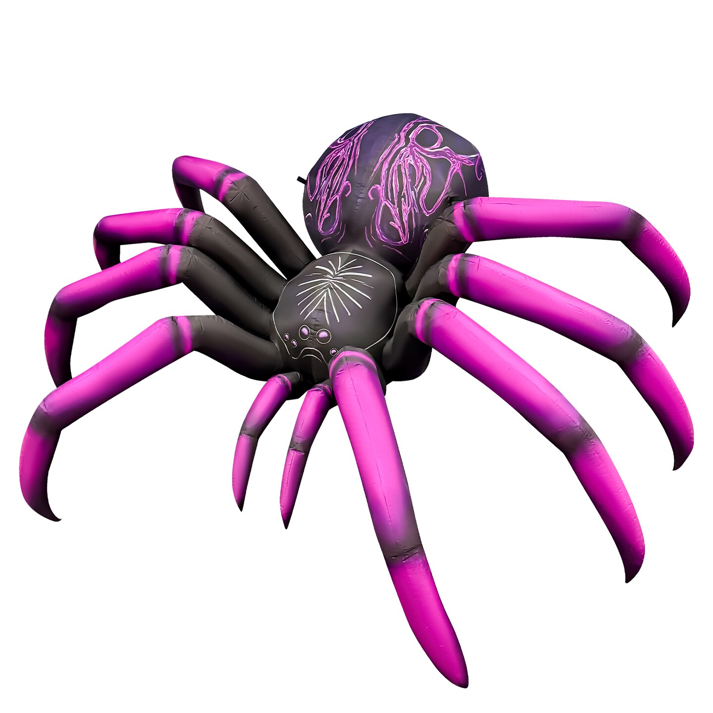 GOOSH 9FT Inflatable Halloween Spider &#x2013; Light-Up Creepy Yard Decoration