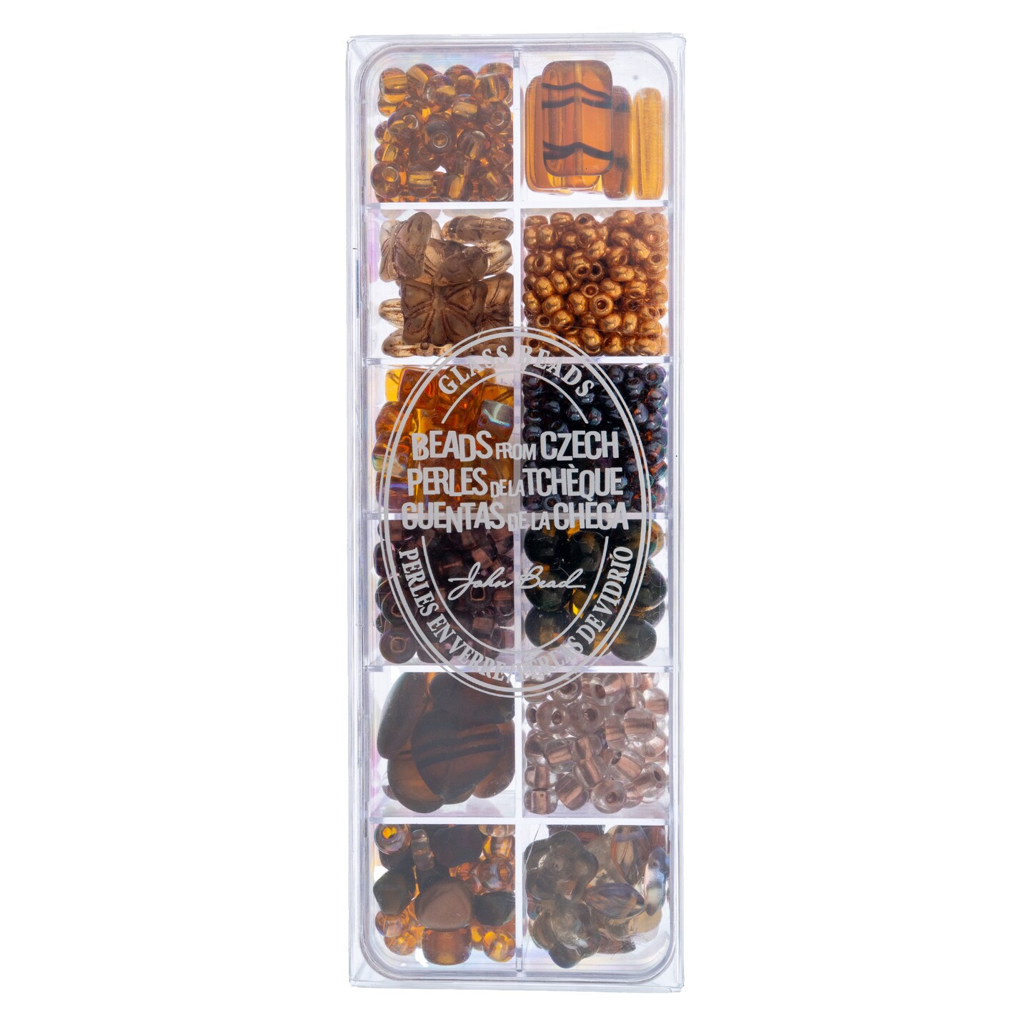 John Bead Mixed Czech Glass Beads Box, 200g