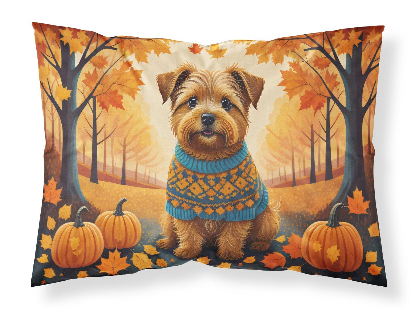 Norfolk Terrier Standard Pillowcase Lightweight Super Soft Decorative Artwork 1 Piece