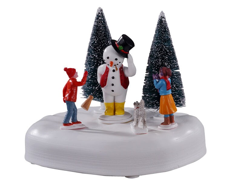 LEMAX Frosty Says &#x22;Hi!&#x22;, B/O Table Accent #14835