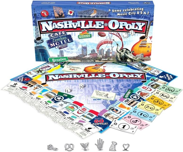 Late for the Sky: Nashville-Opoly Monopoly Board Game