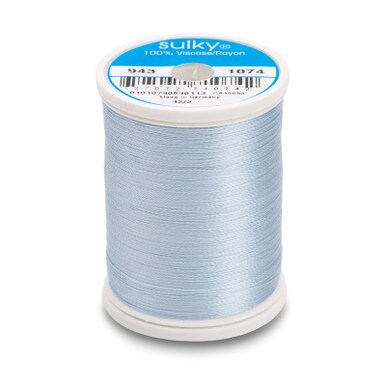 Sulky 40 Wt. Rayon Thread- Pale Powder Blue - 850 yd. Spool
