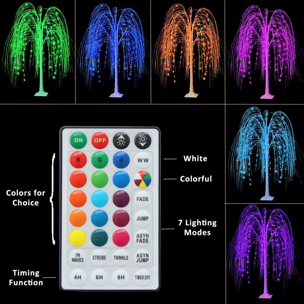 5FT Lighted Willow Tree Color Changing with Remote(Color Changing)