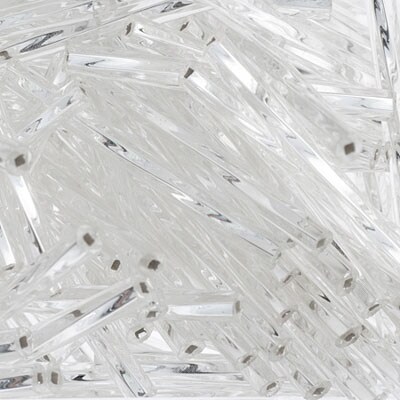 John Bead Silver Lined Twisted Bugles Czech Glass Seed Beads, 250g
