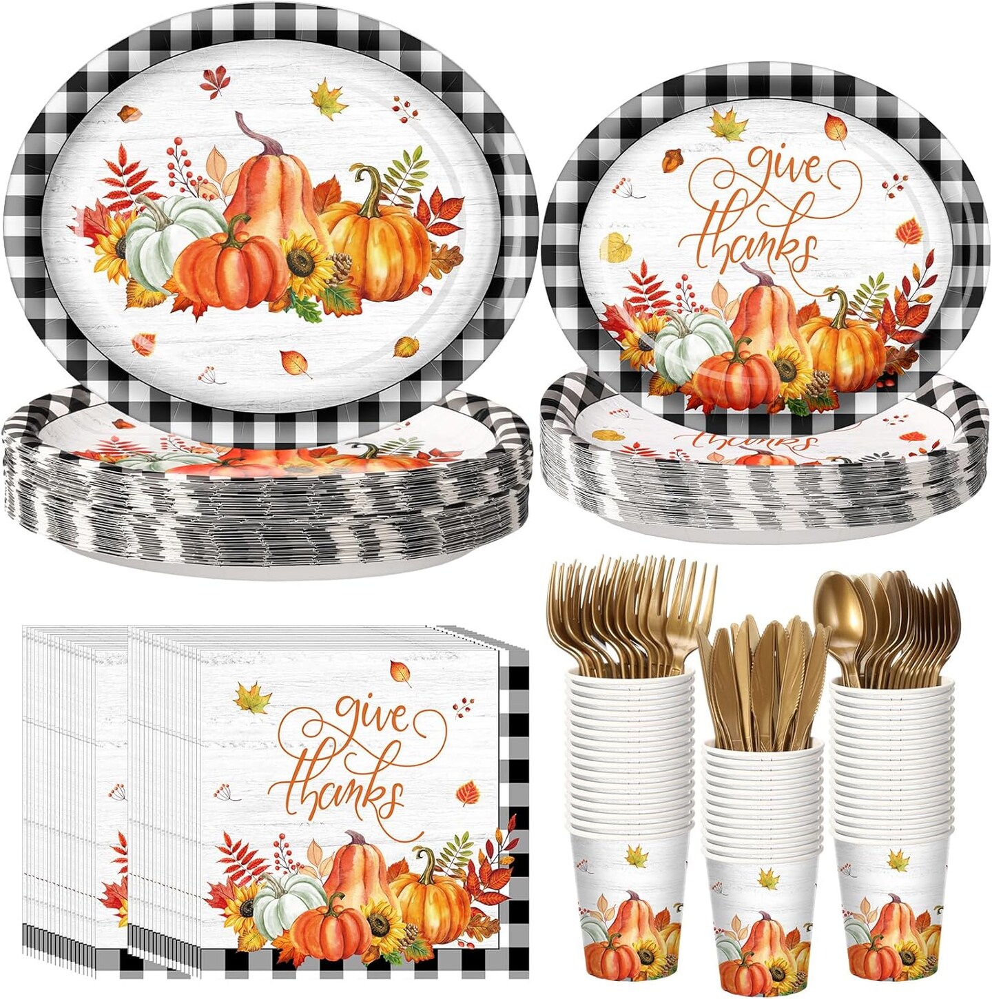 350 Pcs Thanksgiving Party Supplies