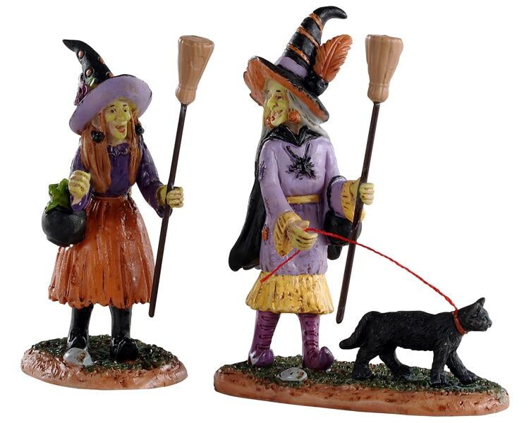 LEMAX Witches Night Out, Set of 2 Figurines #02907