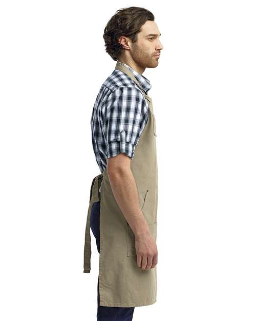 Artisan Collection by Reprime® Calibre Heavy Cotton Canvas Pocket Apron with Adjustable Neck Strap