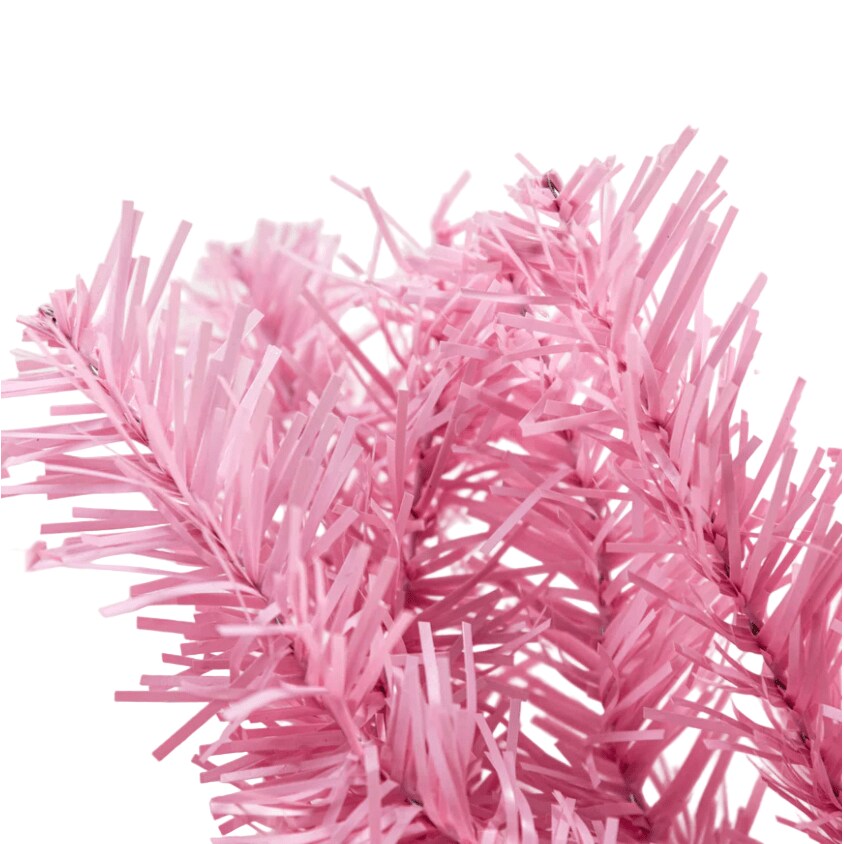 32&#x22; Pink Pine Christmas Teardrop, Unlit