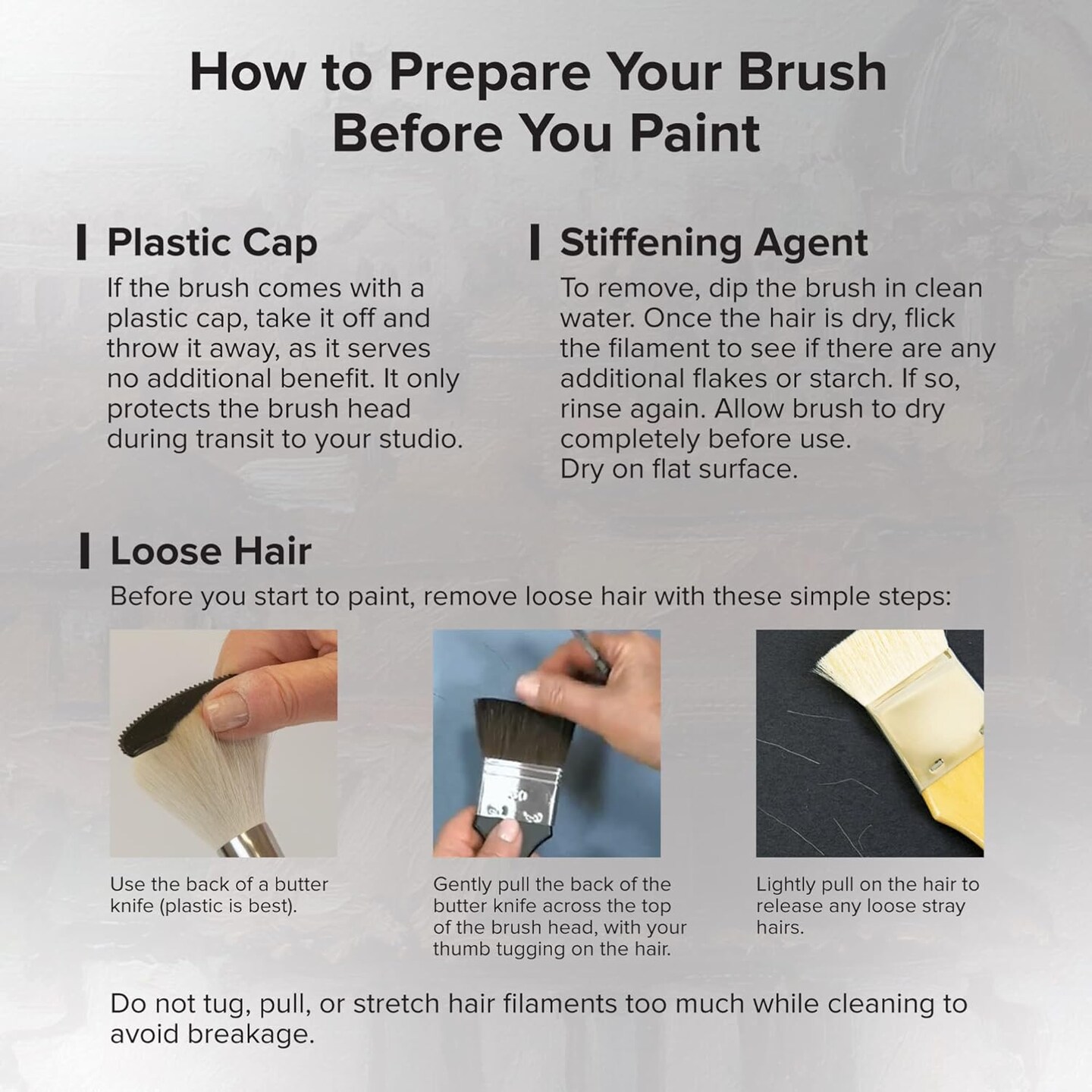 Silverwhite&#xAE; Short Handle Foundation Watercolor Round Paint Brush - Script Liner #1 SilverBrush