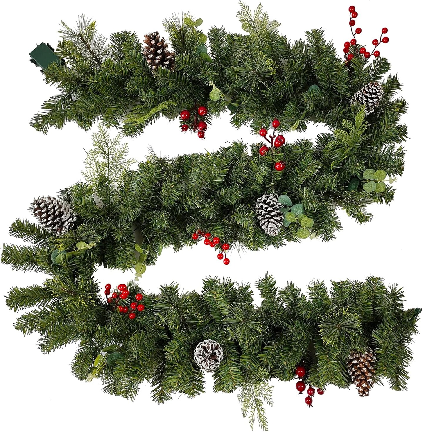 Prelit Christmas Garland 9 ft with Lights (Green)