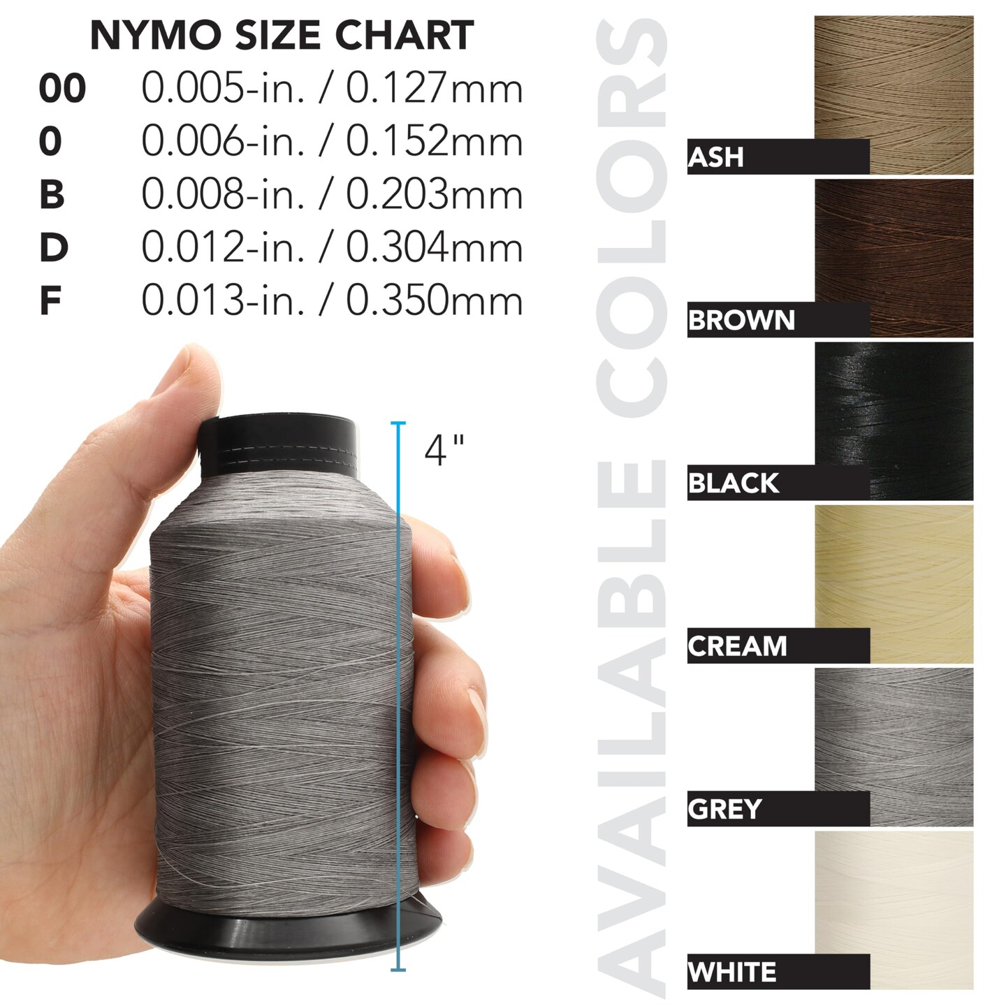 The Beadsmith Nymo Thread - Made of Nylon – Bead Embroidery & Weaving, Off Loom & Loom Work and DIY Craft Projects