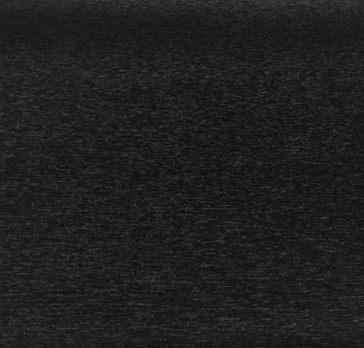 1 Yard Black Heavy Chenille Backed Upholstery Fabric 56 Inch Width