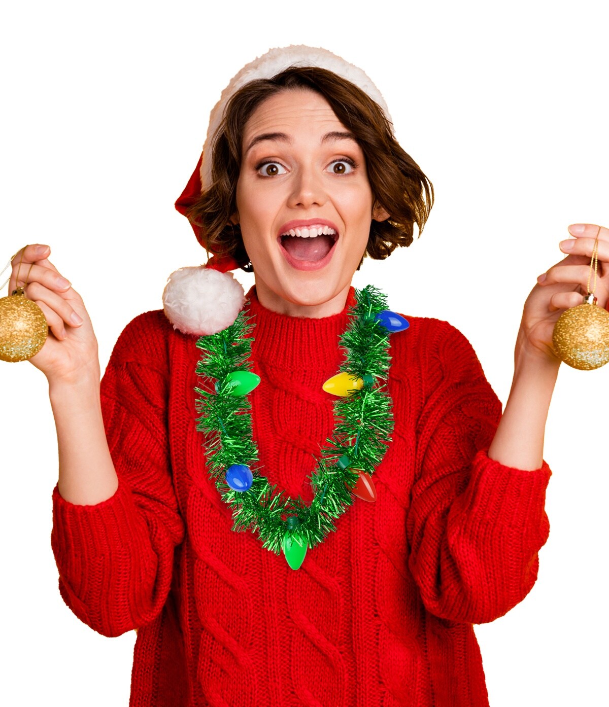 Uncle Bob's Tacky Tinsel Light-Up Necklaces-24 Piece Assortment