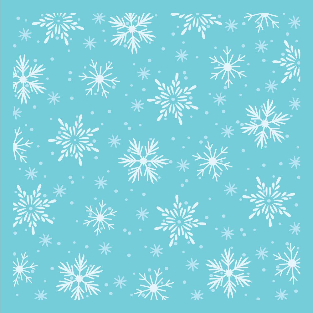 Snowflakes Background - Set of 2 - 6&#x22;x6&#x22; Layering Stencils