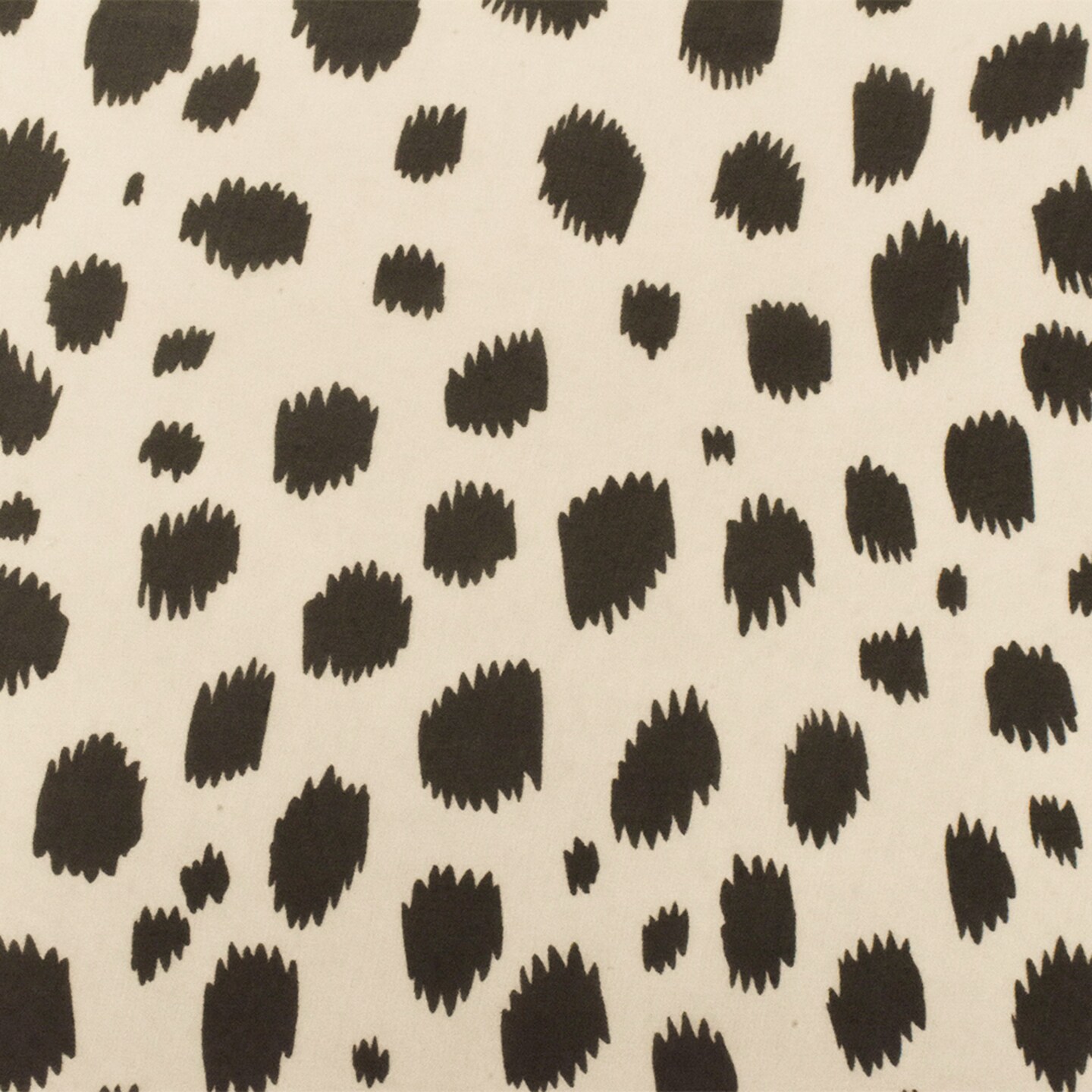 Black-Ivory Famous Designer Silk Spots Printed Chiffon Fabric By the Yard