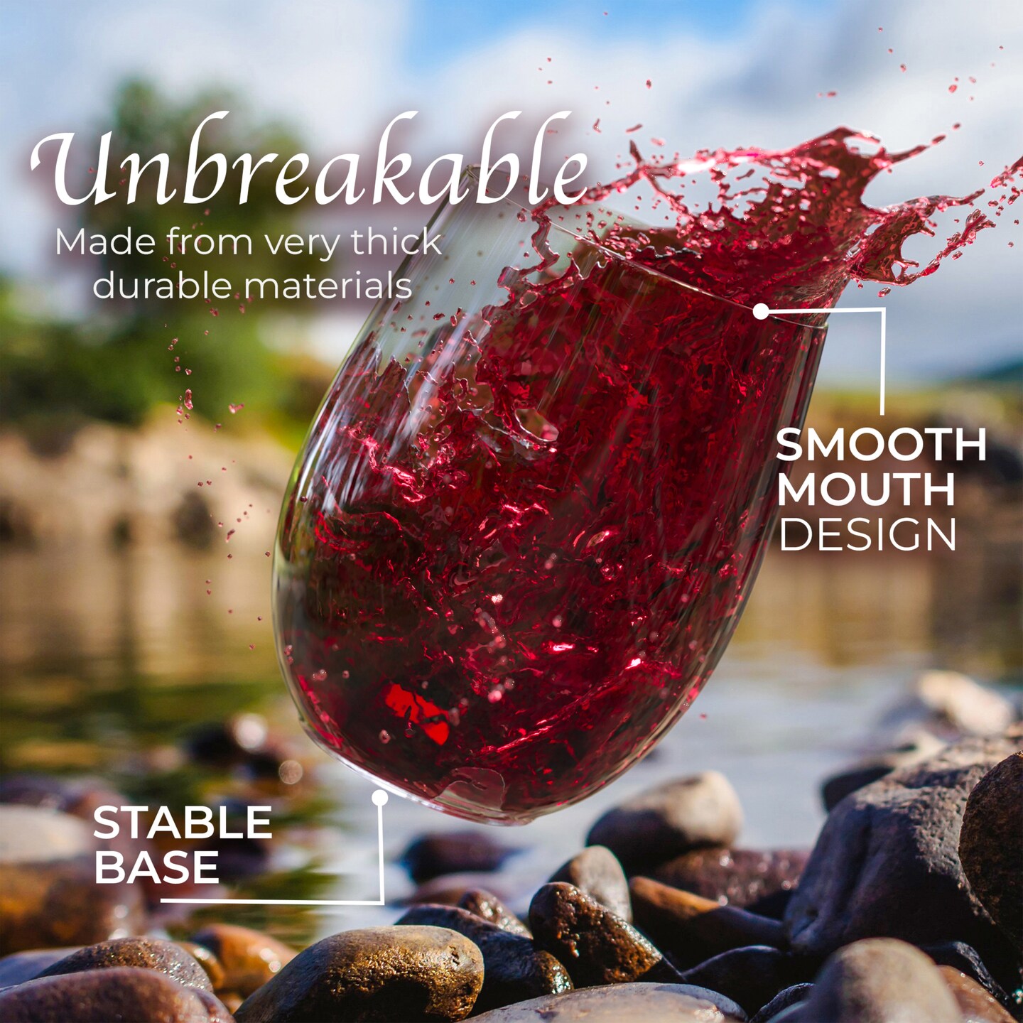 Exquisite Plastic Stemless Wine Glasses Disposable Wine Glasses 12 Oz Elegant Plastic Cups Reusable Durable Party Cups Disposable Cocktail Glass For Weddings & Events
