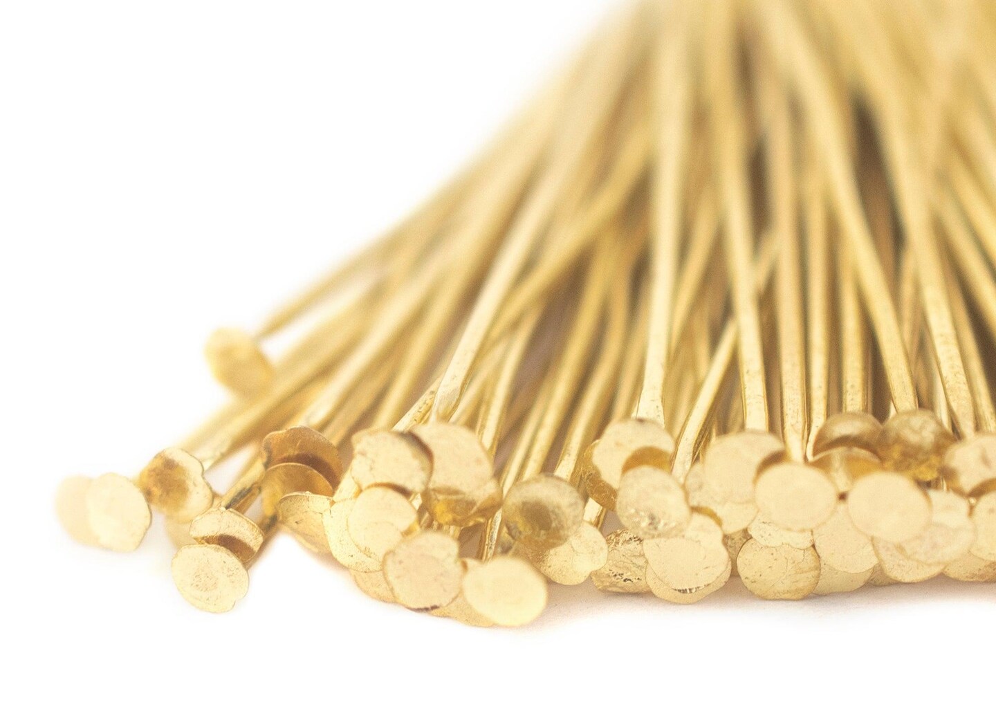 The Bead Chest Gold 21 Gauge 1.5 Inch Head Pins (Approx 100 pieces)
