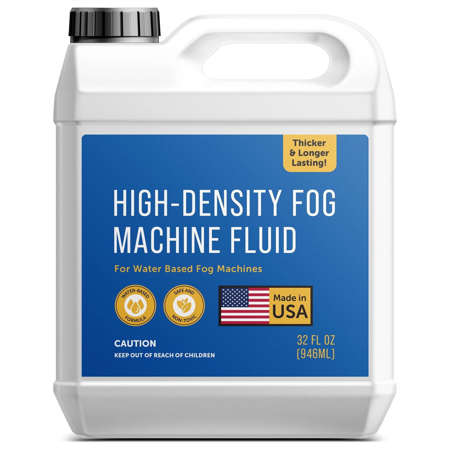 Maplefield High-Density Halloween Fog Machine Fluid - 32 oz - Great for Haunted Houses, Spooky Party Decor, and Outdoor Events - Long-Lasting Water-Based Formula - Compatible with 700+ Watt Machines