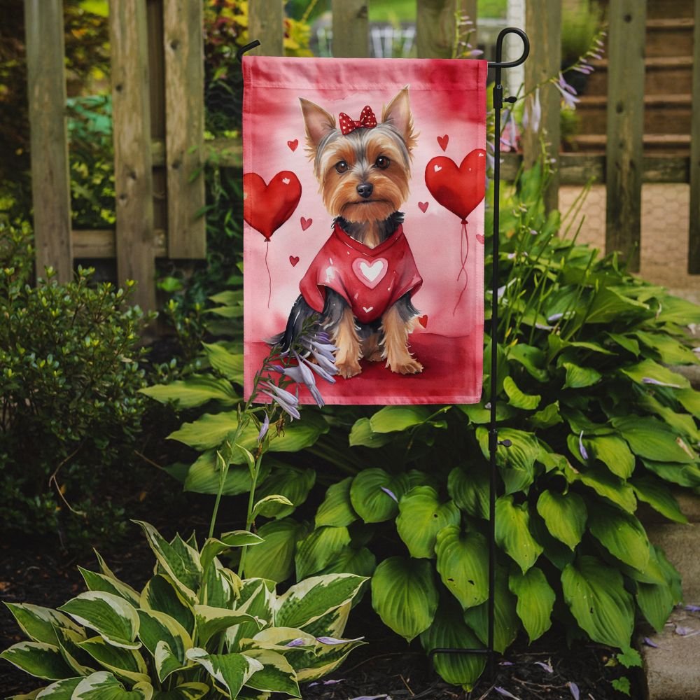 Edge Collections - 11.25" X 15.50" - Multicolor - Silky Terrier My Valentine Decorative - 1 Piece
