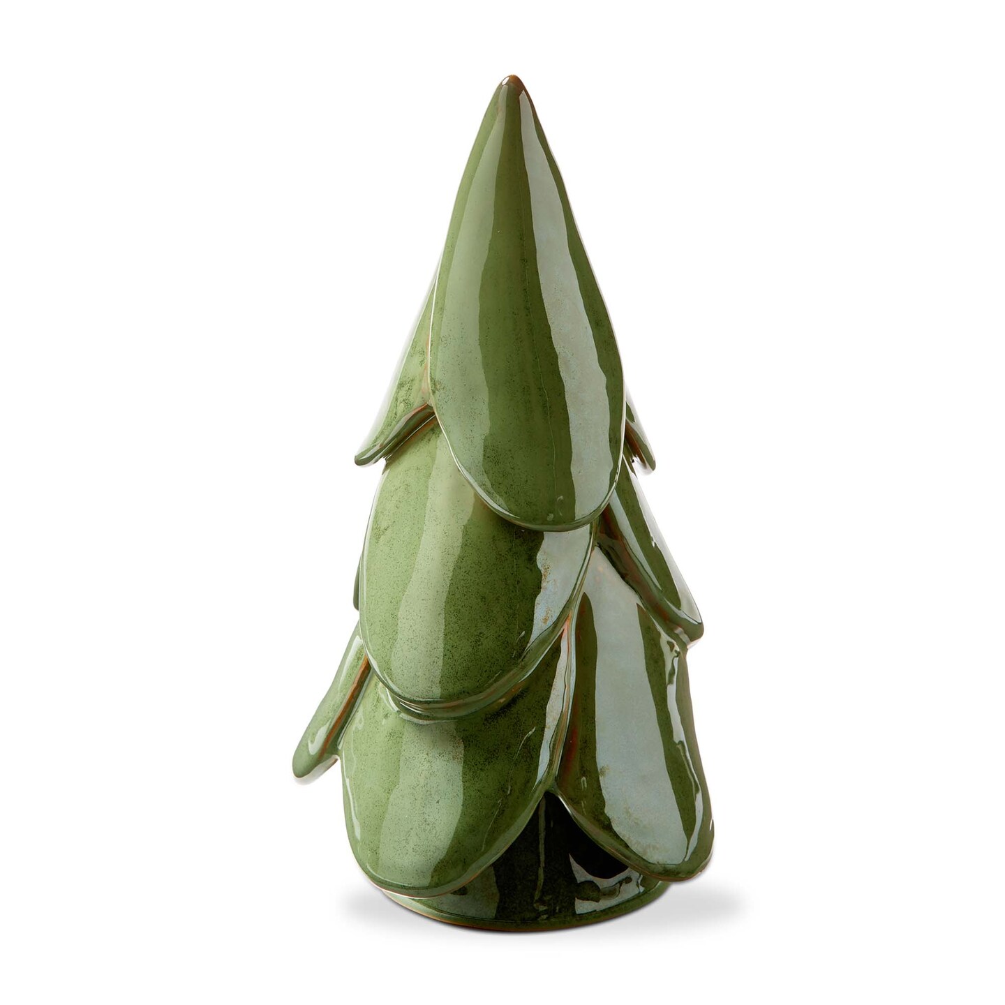 Vail Light Green Ceramic Tree Decor 10 Inch Holiday Sculpture Decorative Object for Christmas and Seasonal Decor
