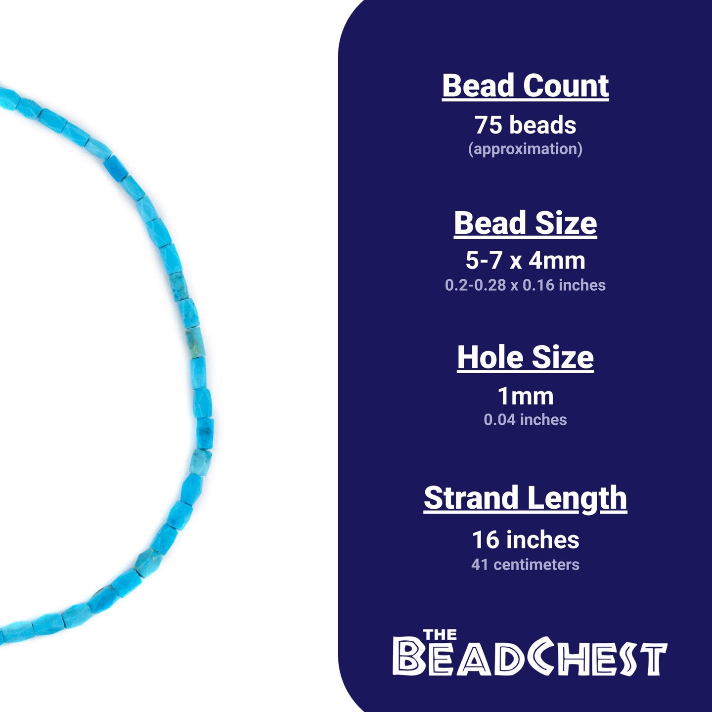 The Bead Chest Baby Blue Faceted Afghan Turquoise Beads 6x4mm Afghanistan Gemstone 16 Inch Strand