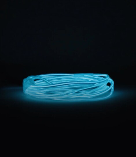 Flexible Neon Wire — 9ft Wearable Glow Light, Battery Powered with Belt Clip