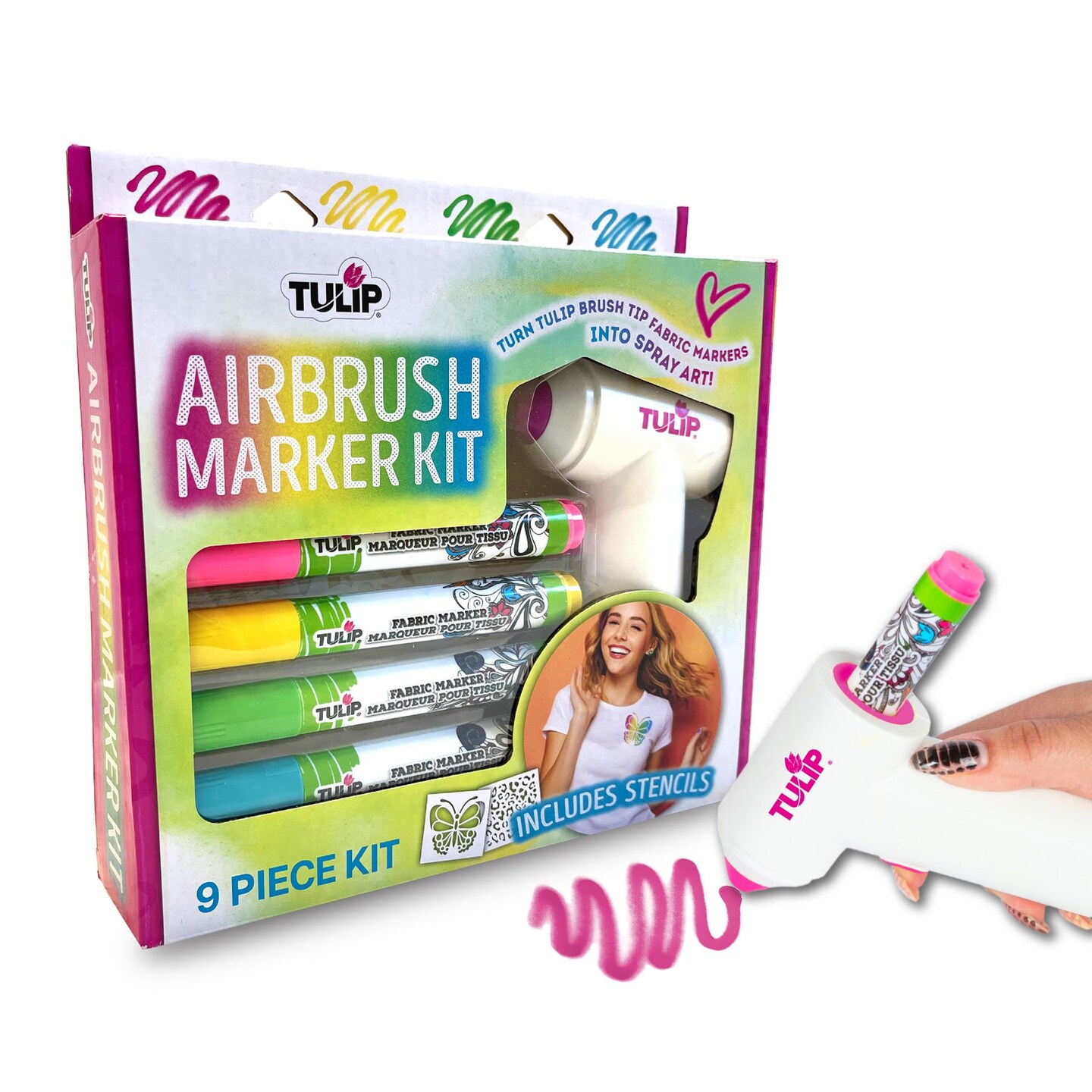 Tulip Airbrush Fabric Marker Kit