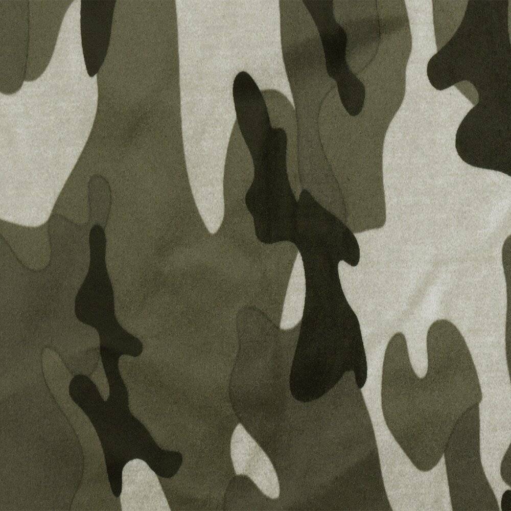 Khaki-Multi Famous Maker Camouflage Printed Stretch Tricot Swimwear Fabric By the Yard