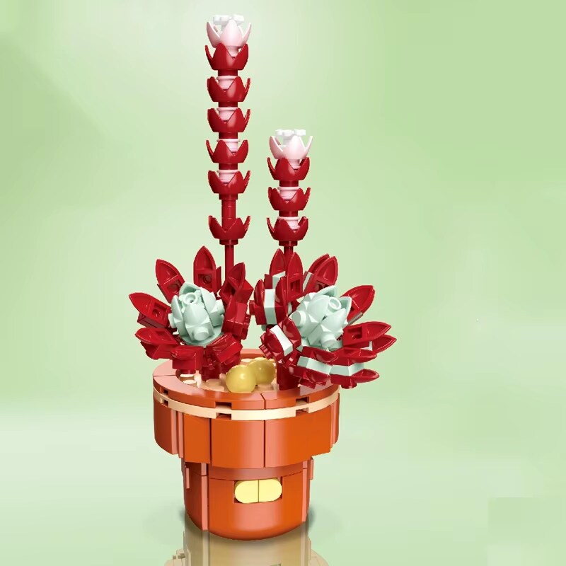 Plant Building Brick Kit - Fairy Cup by Wizardi F07N11-9-1(113)