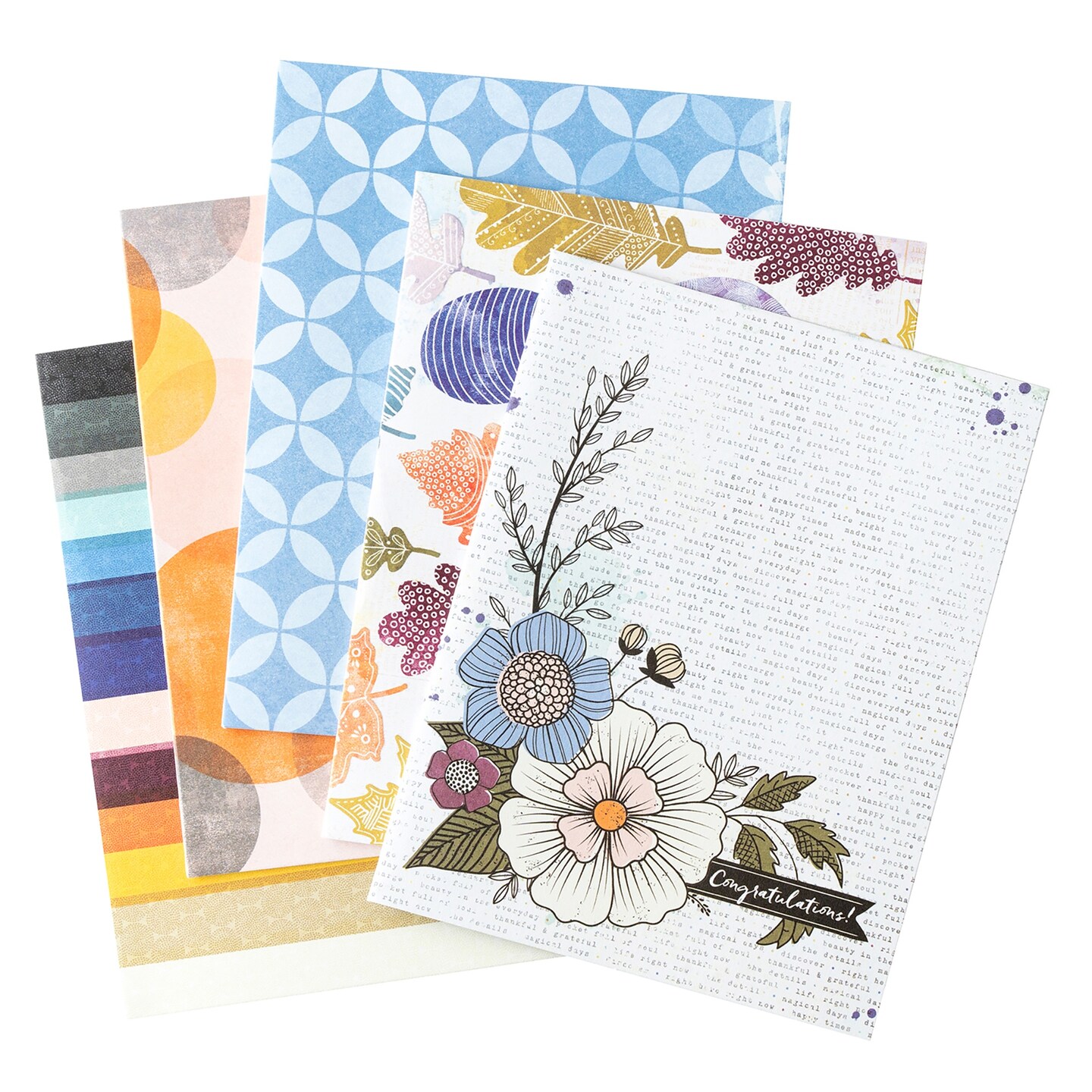 American Crafts A2 Cards W/Envelopes (4.375"X5.75") 40/Box-Vicki Boutin Discover + Create
