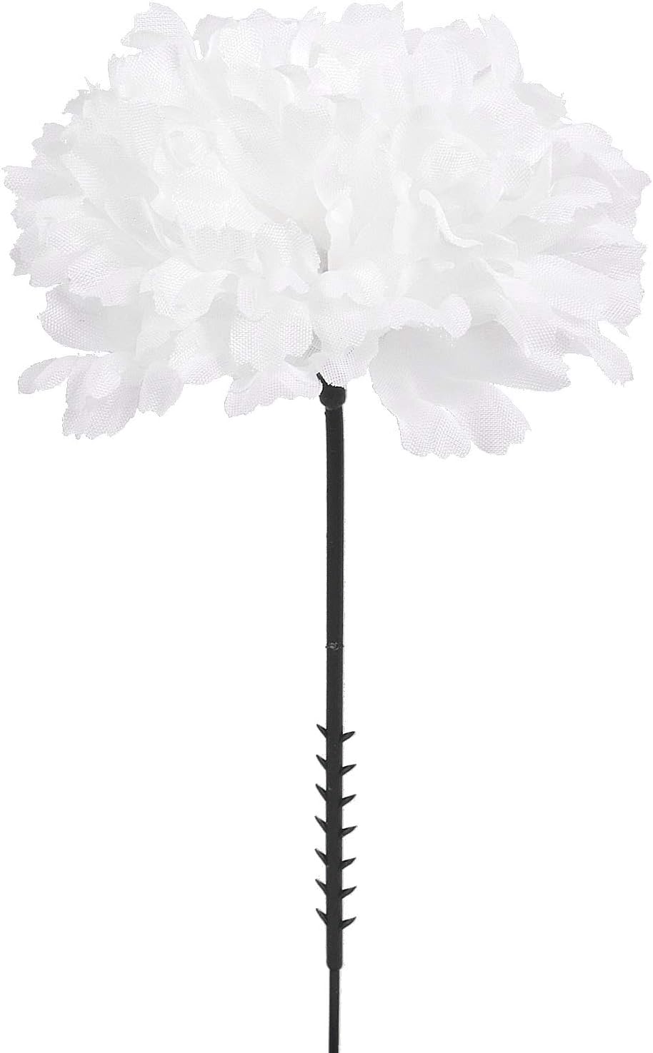 200 White Silk Carnation Flower Picks, 5” Lifelike Blossoms for Bouquets, Centerpieces, Floral Displays, and DIY Crafts - Floral Home by Artificial Flowers