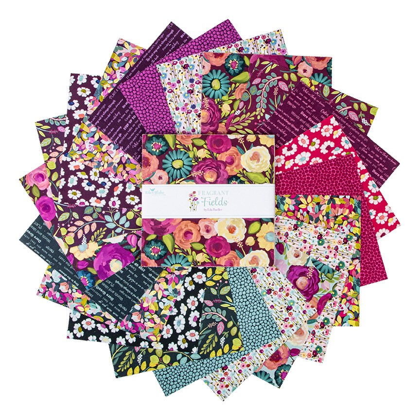 Festive Fair 10&#x22; Square Pack (Layer Cake / 10&#x22; Stacker) by Liberty Fabrics for Riley Blake (10-LFESTIVE-42)