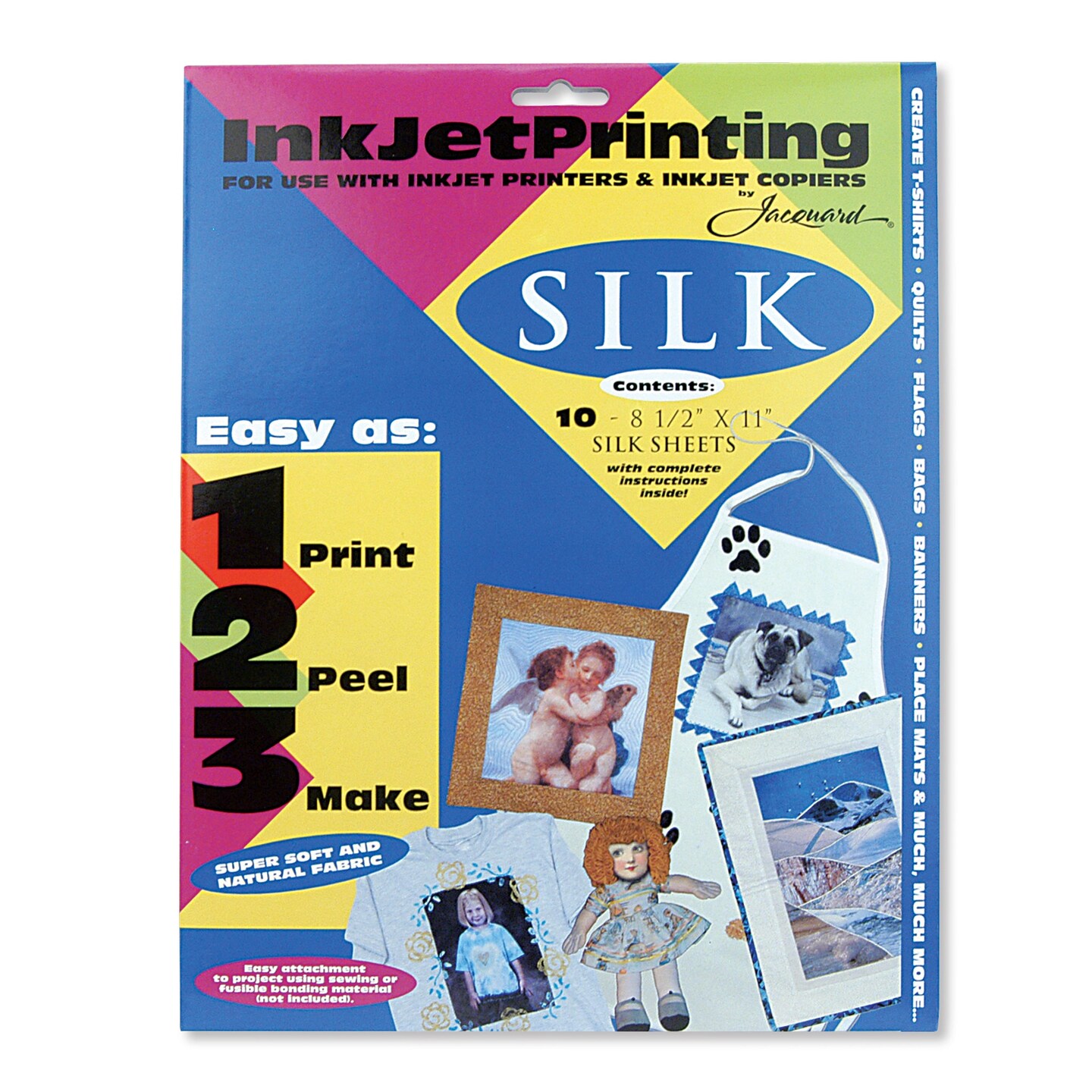 Jacquard Silk Inkjet Fabric Sheets