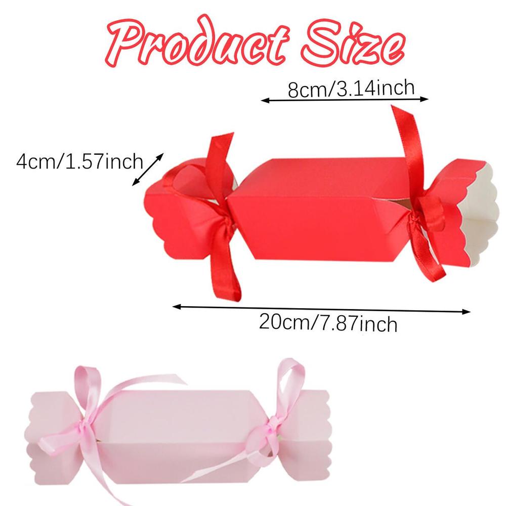 Edge Collections - Multicolor - Candy-Shaped Gift Boxes for Wedding and Party Favors - 40 Pieces