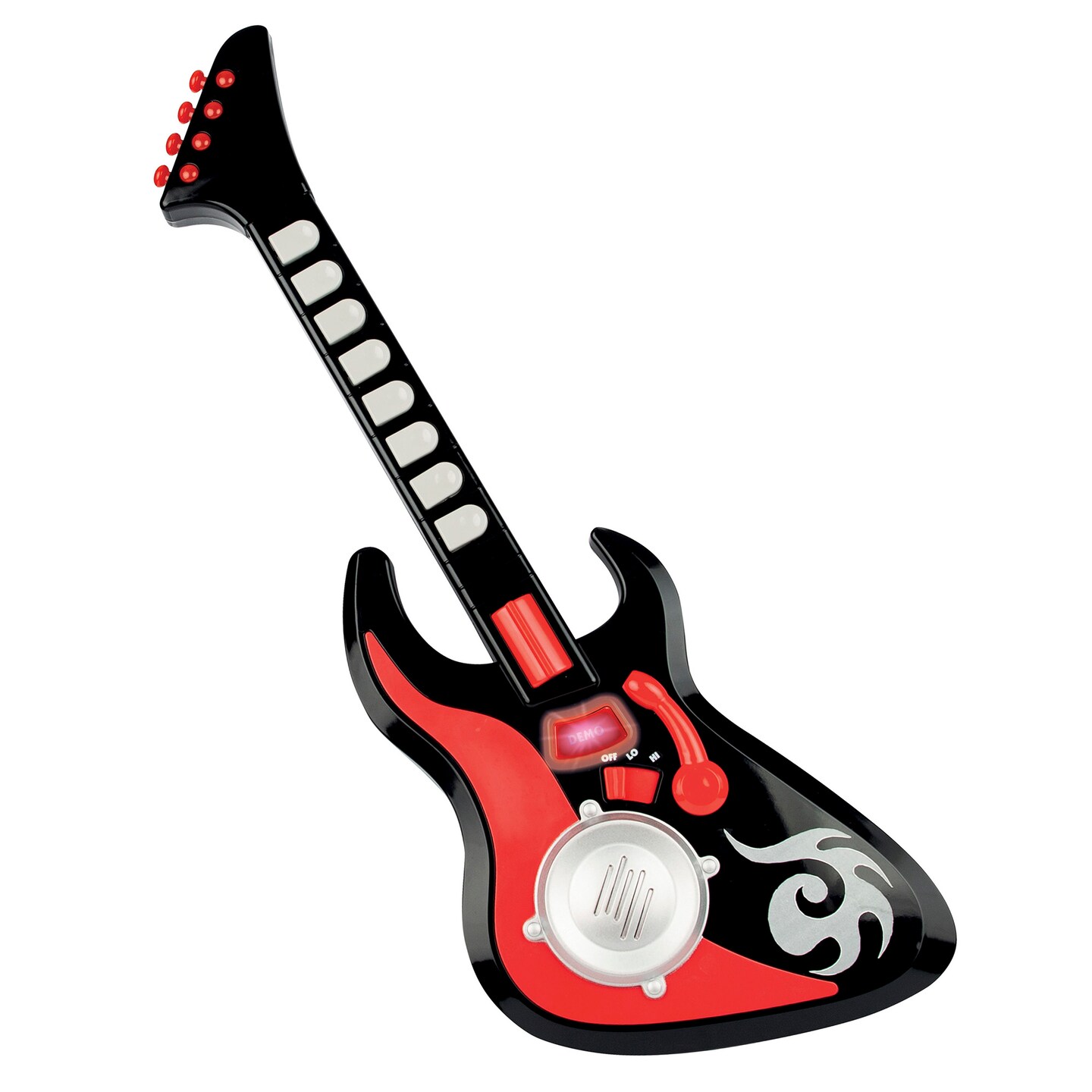 Winfun: Cool Sounds: Guitar - Black &#x26; Red - 8 Key Instrument, Whammy Bar, Strum Bar, Demo Songs, Music Development, Sensory Toy, Kids Ages 3+