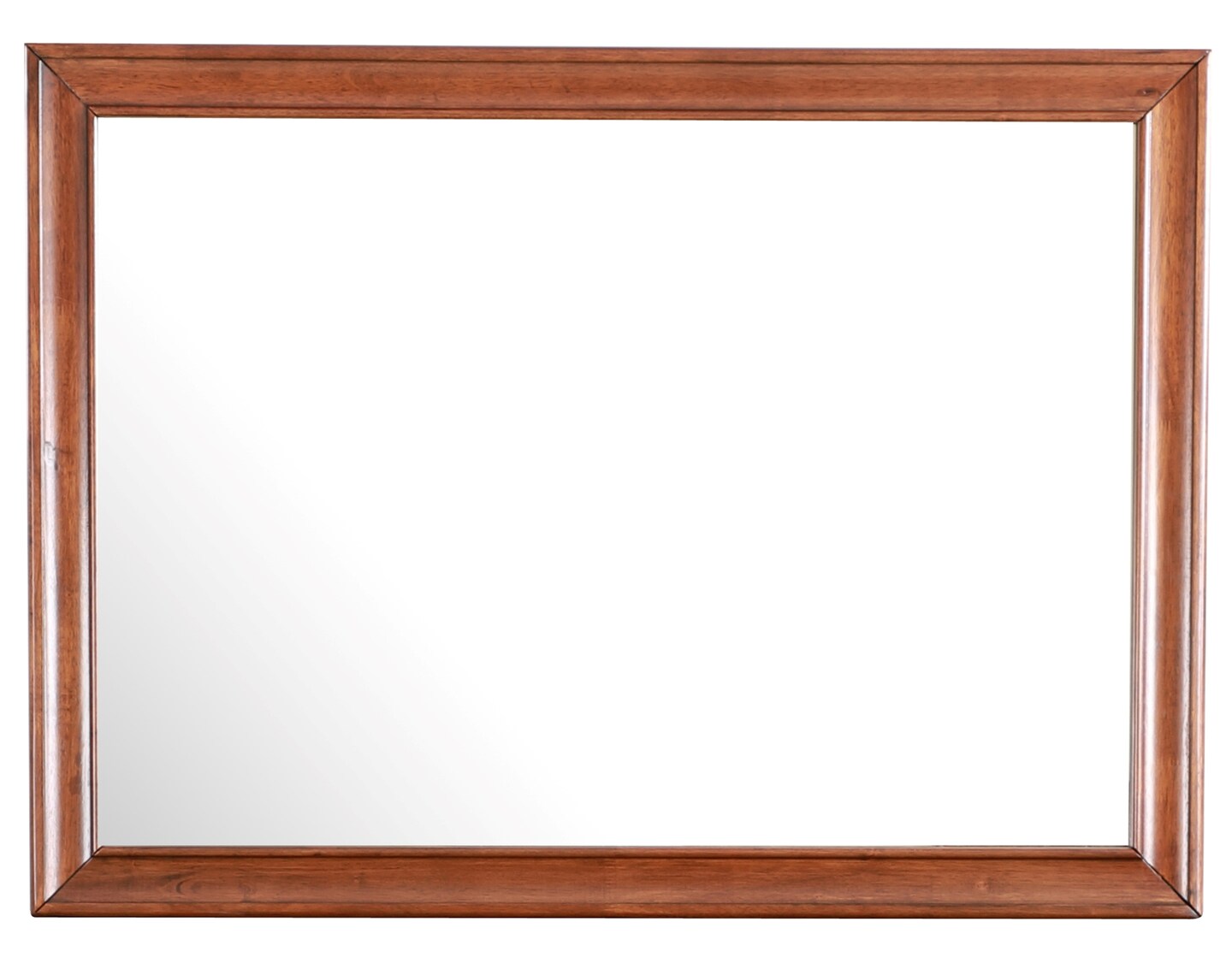 Contemporary Home Living Wooden Framed Rectangular Dresser Wall Mirror - 45&#x22; - Brown
