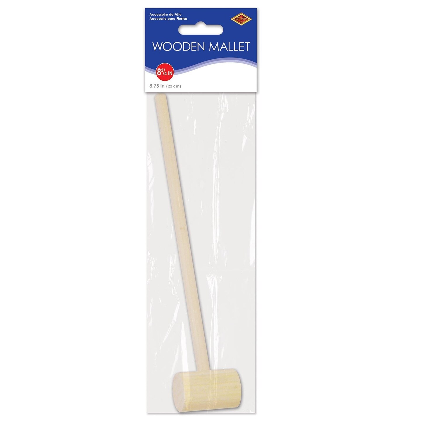 6 Pack Beistle Mardi Gras Wooden Mallet